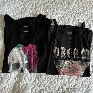 2 Torrid Graphic Tank Tops Size 1X